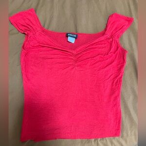 Armani Exchange Women's Bright Red Blouse